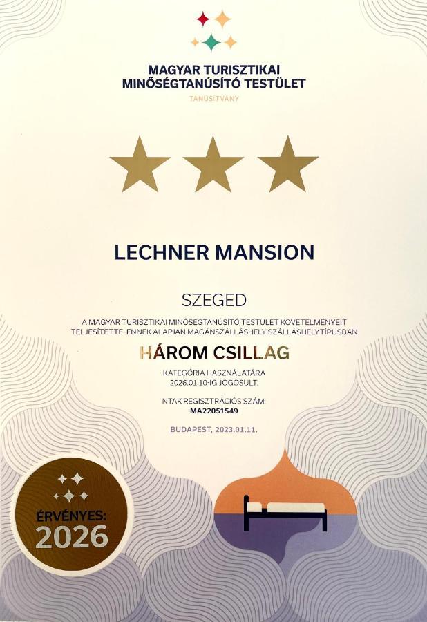 Lechner Mansion Szeged Exterior foto